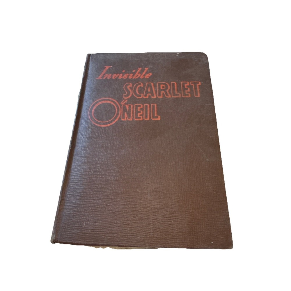 Invisible Scarlet O'Neil Super Hero, Comic Strip Character, Vintage novel 1940's